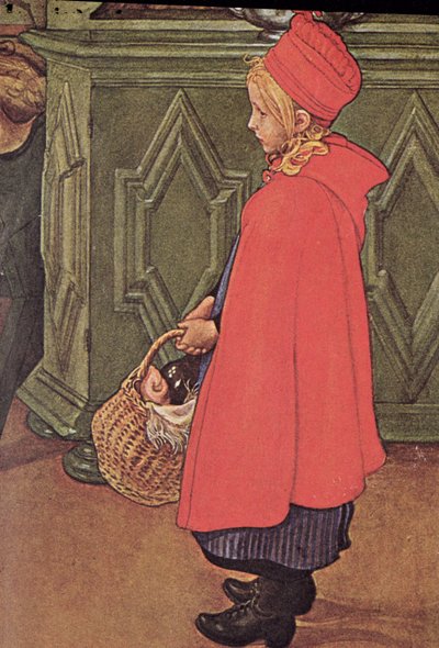 Llevando las compras a casa de Carl Larsson