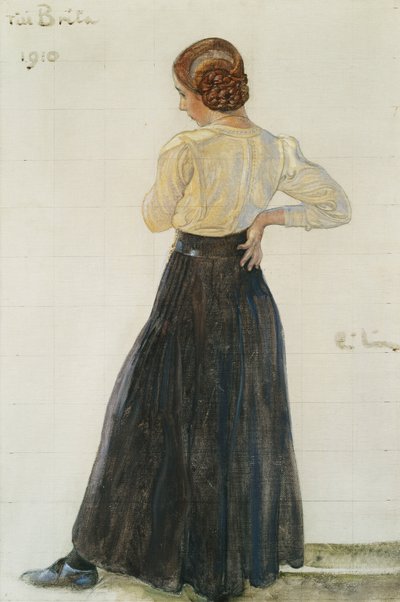 Brita, 1910 de Carl Larsson