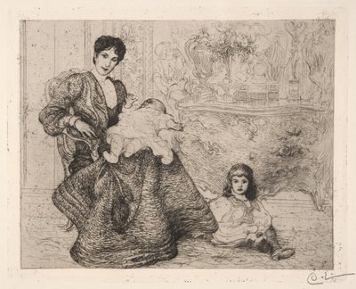 Dora Lamm y sus hijos de Carl Larsson