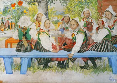 El cumpleaños de Kersti de Carl Larsson