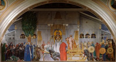 Midvinterblot Sacrificio de mediados de invierno, 1914-1915 de Carl Larsson