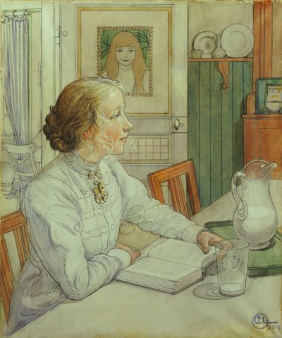 Mi hija mayor, 1904 de Carl Larsson