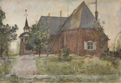 Iglesia Vieja de Sundborn, de la serie Un Hogar, c.1895 de Carl Larsson