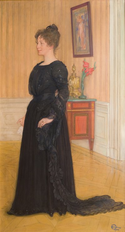 Retrato de la Sra. Signe Thiel de Carl Larsson