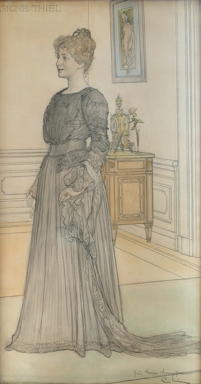 Retrato de la Sra. Signe Thiel de Carl Larsson