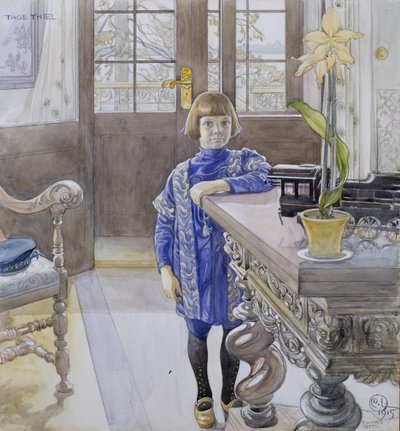 Retrato de Tage Thiel de Carl Larsson