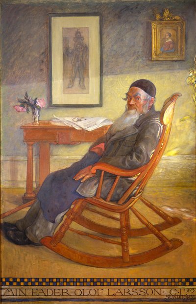 Retrato del Padre del Artista de Carl Larsson