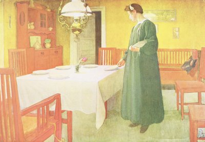 Escena del comedor del hogar escolar, pub. en 