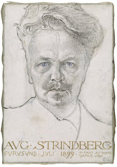 El escritor August Strindberg de Carl Larsson