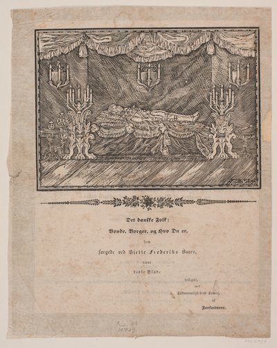 Federico VI en el lecho de muerte de Carl Leonard Sandberg