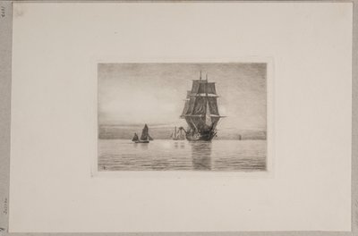 Danés: Atardecer silencioso en el Mar del Norte de Carl Locher