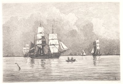 Desde el puerto de Copenhague de Carl Locher