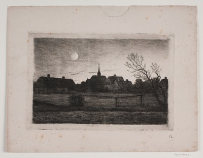 Iglesia de Hornbæk, tarde de verano de Carl Locher