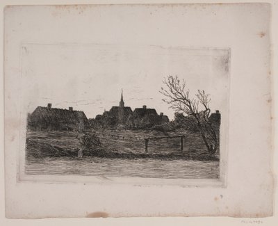 Iglesia de Hornbæk, tarde de verano de Carl Locher