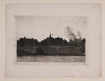 Iglesia de Hornbæk, tarde de verano de Carl Locher