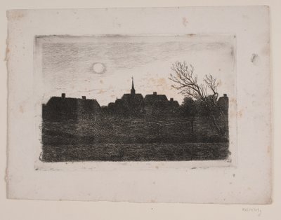 Iglesia de Hornbæk, tarde de verano de Carl Locher