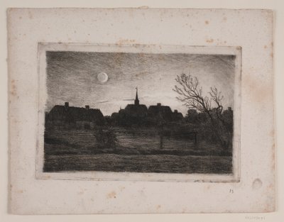 Iglesia de Hornbæk, tarde de verano de Carl Locher