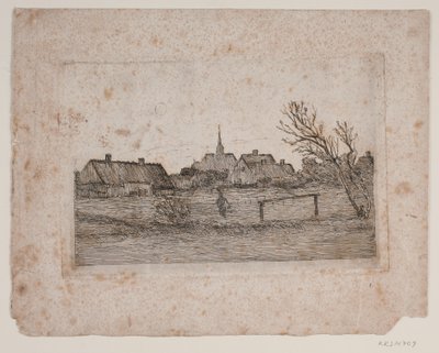 Iglesia de Hornbæk, tarde de verano de Carl Locher