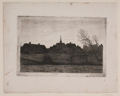 Iglesia de Hornbæk, tarde de verano de Carl Locher