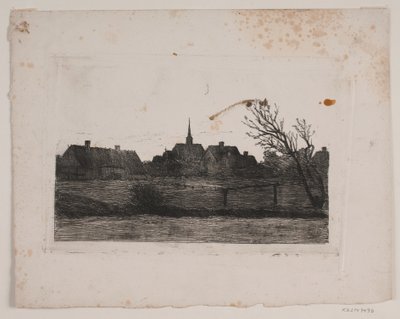 Iglesia de Hornbæk, tarde de verano de Carl Locher