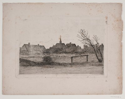 Iglesia de Hornbæk, tarde de verano de Carl Locher