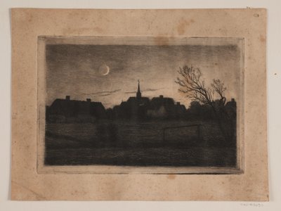 Iglesia de Hornbæk, tarde de verano de Carl Locher