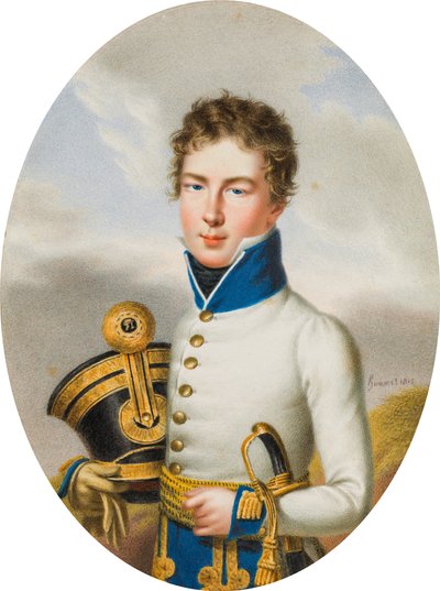 Teniente del Regimiento de Infantería Húngaro del k.k., Mariscal de Campo Príncipe Nicolás Esterhazy de Carl Ludwig Hummel de Bourdon