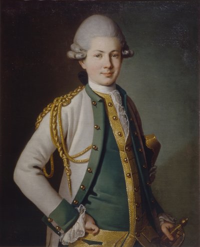 Retrato del Conde Nikolay Semyonovich Mordvinov 1754-1845, 1771 de Carl Ludwig Johann Christineck