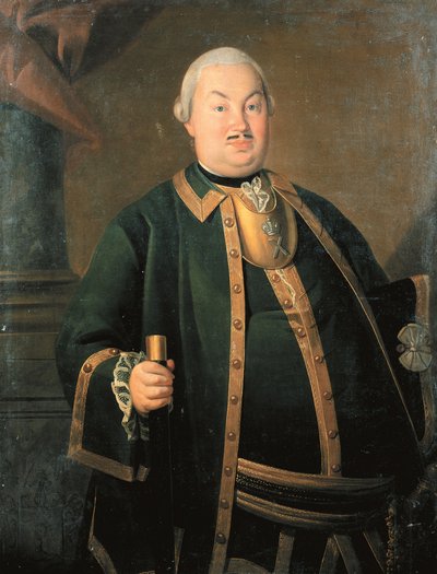 Retrato del General Fyodor Berchman, 1762 de Carl Ludwig Johann Christineck