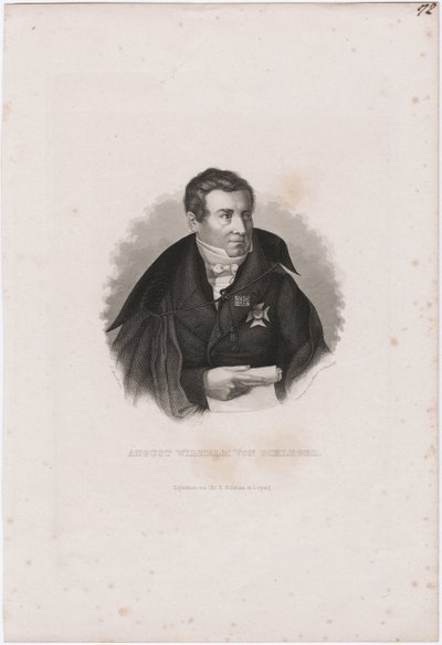August Wilhelm von Schlegel 1767-1845 de Carl Mayer