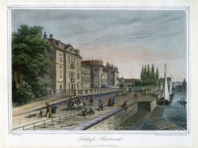 Palacio de Biebrich, Wiesbaden, Alemania, c. 1820 de Carl Mayer