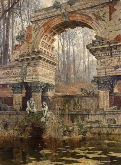 Las ruinas romanas de Schönbrunn de Carl Moll
