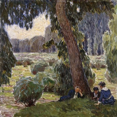 Descansando en el Au de Carl Moll