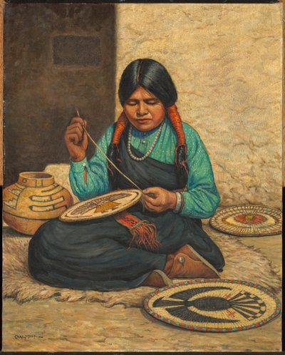 Placas tejidas por mujeres Hopi de Carl Moon
