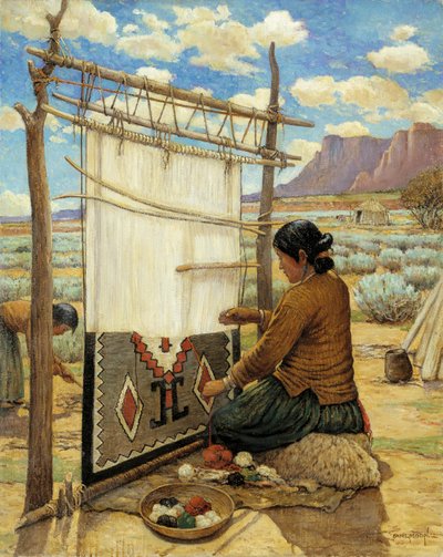 Tejedor navajo de Carl Moon