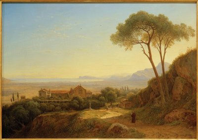 C.Morgenstern, Atardecer... Monasterio de Capuchinos Baida de Carl Morgenstern