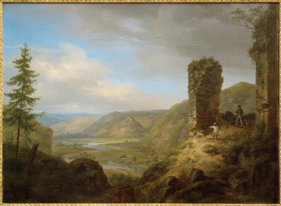 C.Morgenstern, Vista desde las ruinas del castillo Böckelheim de Carl Morgenstern