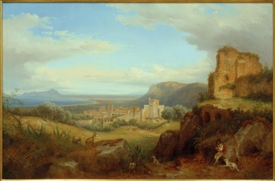 Vista de Terracina de Carl Morgenstern
