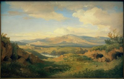 C. Morgenstern, Vista de las cuevas de Cervara de Carl Morgenstern