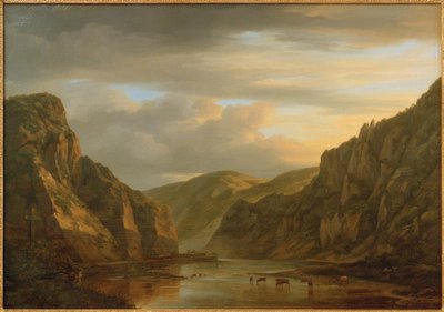C.Morgenstern, El Stegfels en el valle del Nahe de Carl Morgenstern