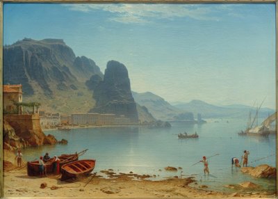 Terracina con roca de pescado de Carl Morgenstern