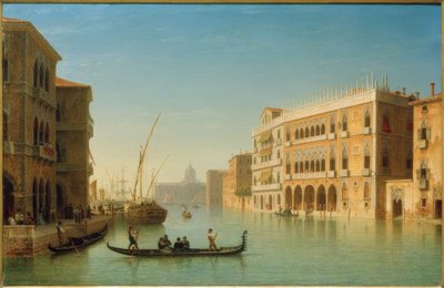 Venecia, Gran Canal / Pintura de Carl Morgenstern de Carl Morgenstern