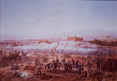 Guerra mexicano-estadounidense (1846-48), Batalla del Molino del Rey, ataque de las tropas estadounidenses de Carl Nebel