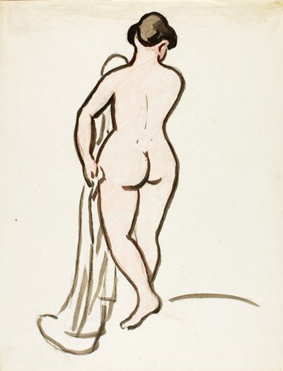Vista trasera de desnudo femenino de Carl Newman