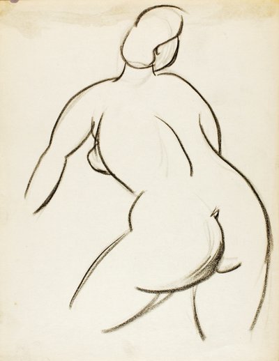 Desnudo femenino, vista trasera de Carl Newman