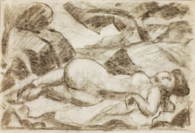 Mujer desnuda, reclinada de Carl Newman