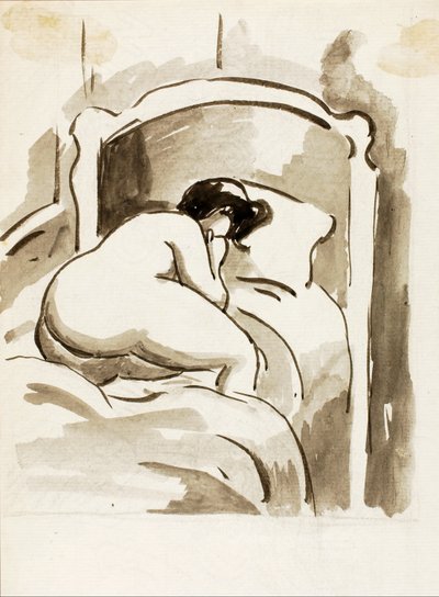 Mujer desnuda reclinada de Carl Newman