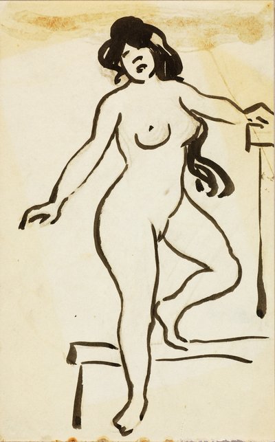 Mujer desnuda, de pie de Carl Newman