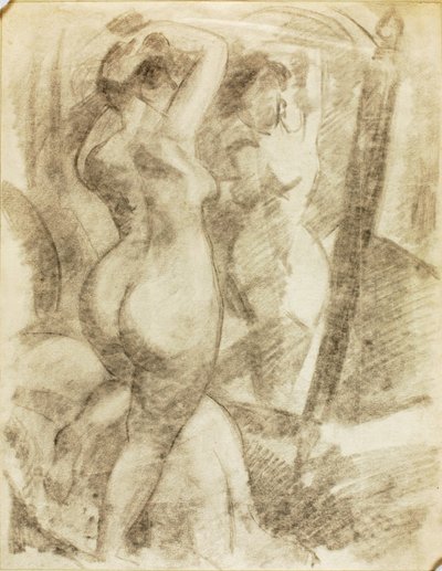 Desnudo femenino ante el espejo de Carl Newman