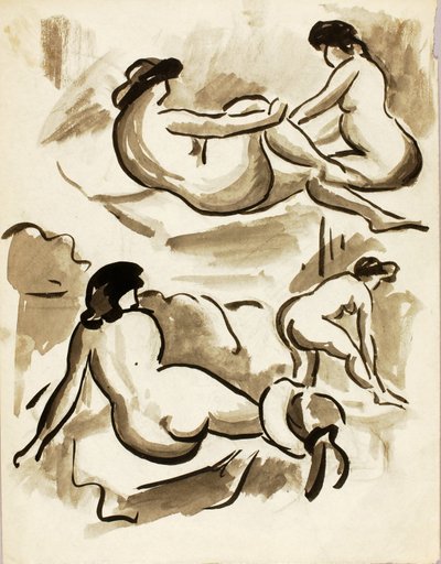 Cuatro desnudos femeninos de Carl Newman
